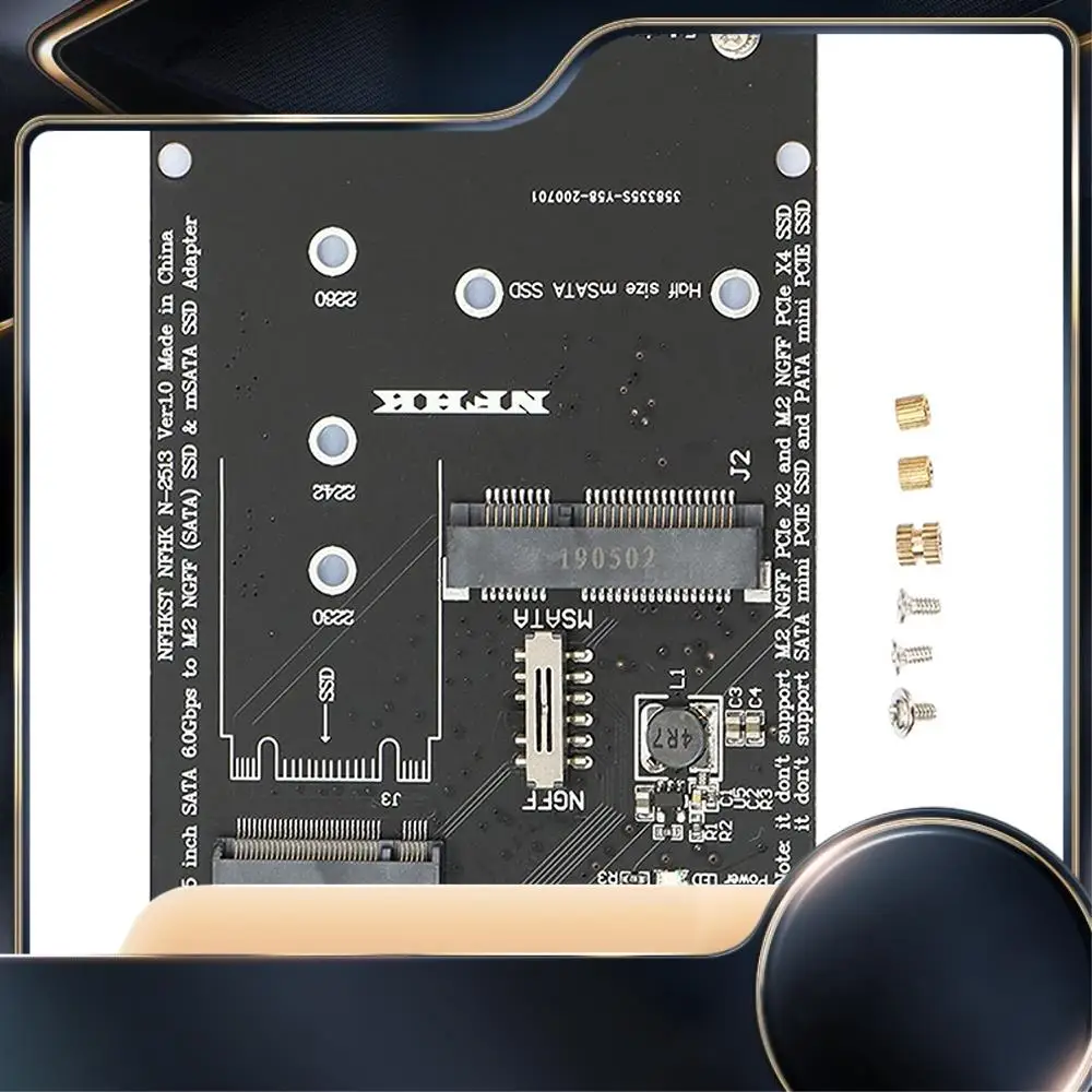 M.2 NGFF MSATA SSD на 2,5-дюймовый адаптер SATA 6,0 Гбит/с 2 в 1, преобразователь карты, поддержка ПК, ноутбука, схема жесткого диска-N34R
M.2 NGFF MSATA SSD на 2,5-дюймовый адаптер SATA 6,0 Гбит/с 2 в 1, преобразователь карты, поддержка ПК, ноутбука, схема жесткого диска-N34R