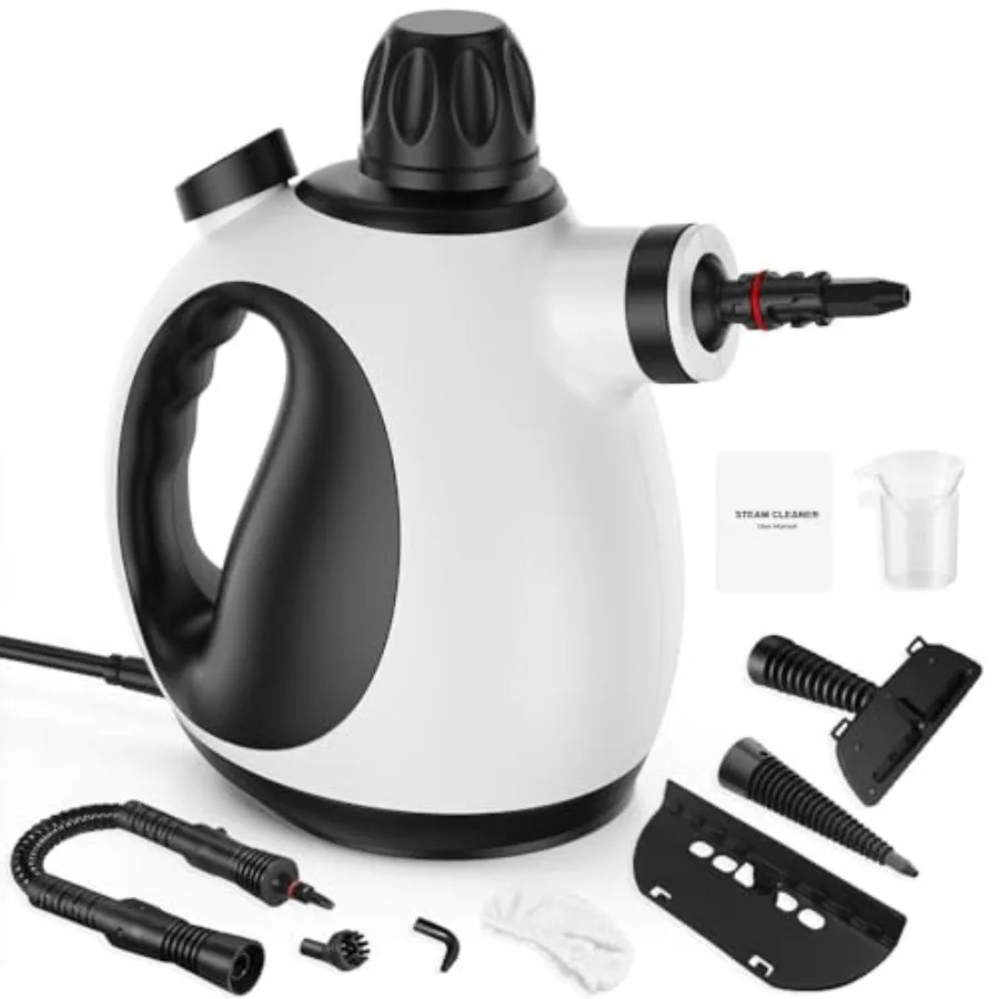 Handheld Steam Cleaner for Home - Pressurized Handheld Steamer for Cleaning with High Pressure Chemical-Free Multi-Purpose Port
Handheld Steam Cleaner for Home - Pressurized Handheld Steamer for Cleaning with High Pressure Chemical-Free Multi-Purpose Port