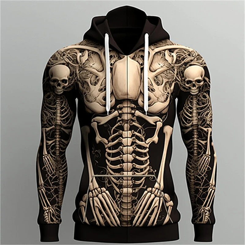 Men's Hooded 3D Skull Graphic Print Casual Hoodie Pullovers Holiday Outdoor Spring Autumn Clothing Harajuku Oversized Sweatshirt
Men's Hooded 3D Skull Graphic Print Casual Hoodie Pullovers Holiday Outdoor Spring Autumn Clothing Harajuku Oversized Sweatshirt