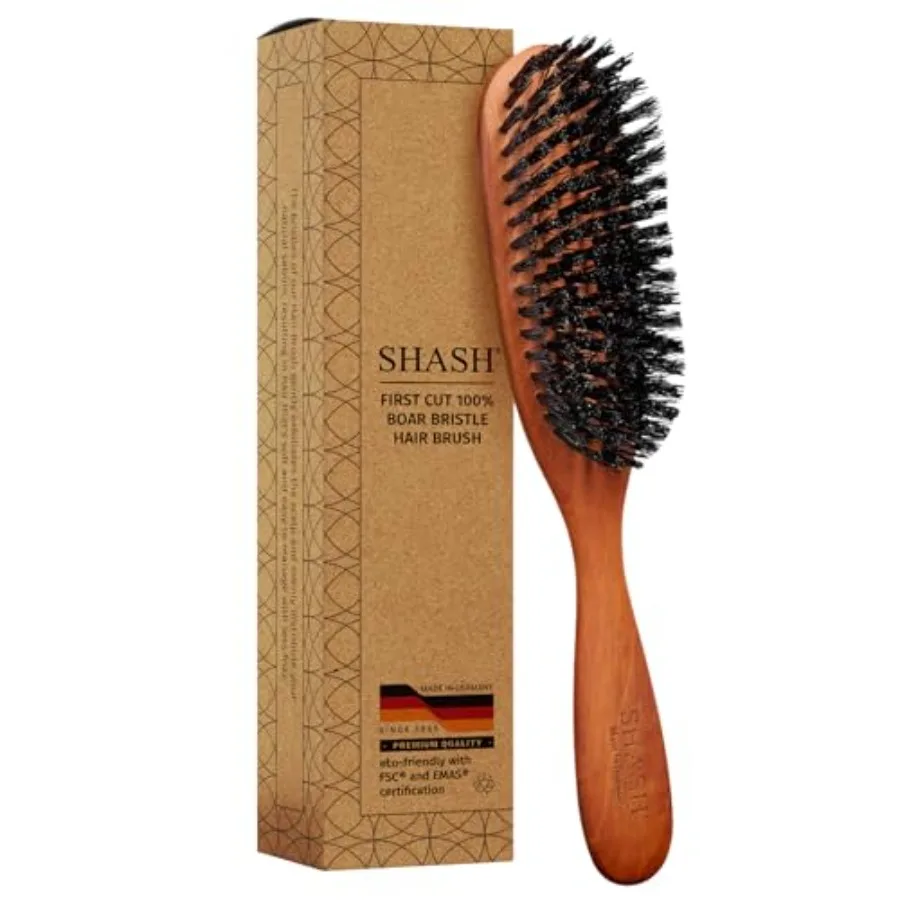 Classic German First Cut 100% Boar Bristle Hair Brush Since 1869 - Conditions Hair, Improves Texture, Exfoliates Scalp, Fine to
Classic German First Cut 100% Boar Bristle Hair Brush Since 1869 - Conditions Hair, Improves Texture, Exfoliates Scalp, Fine to