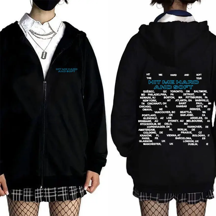 Hit Me Hard and Soft Tour 2025 Zipper Hoodie Men Women Fashion Oversized Zip Up Jacket Men's Casual Fleece Cotton Zip Up Hoodies
Hit Me Hard and Soft Tour 2025 Zipper Hoodie Men Women Fashion Oversized Zip Up Jacket Men's Casual Fleece Cotton Zip Up Hoodies