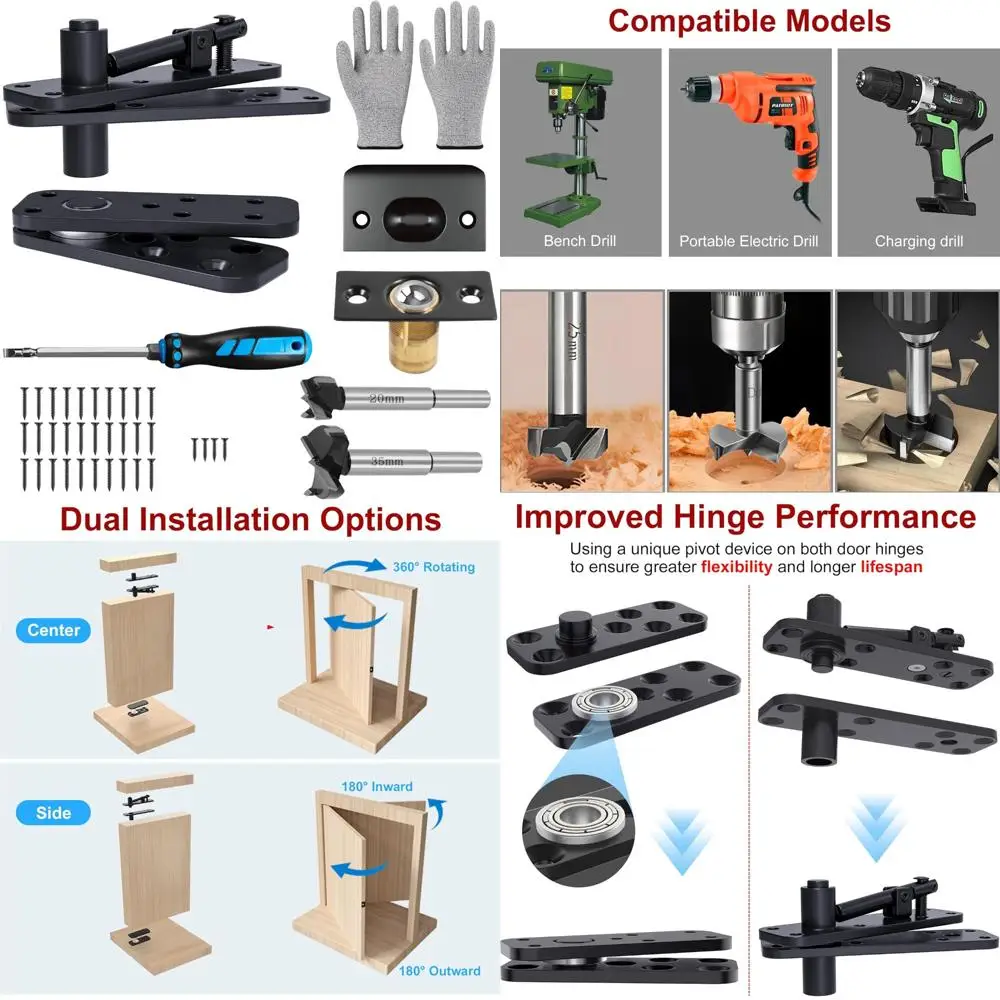 Бесшумные сверхмощные скрытые петли с двойным подшипником для нагрузки 573 фунтов, 360° ° Pivot, длительный срок службы
Бесшумные сверхмощные скрытые петли с двойным подшипником для нагрузки 573 фунтов, 360° ° Pivot, длительный срок службы