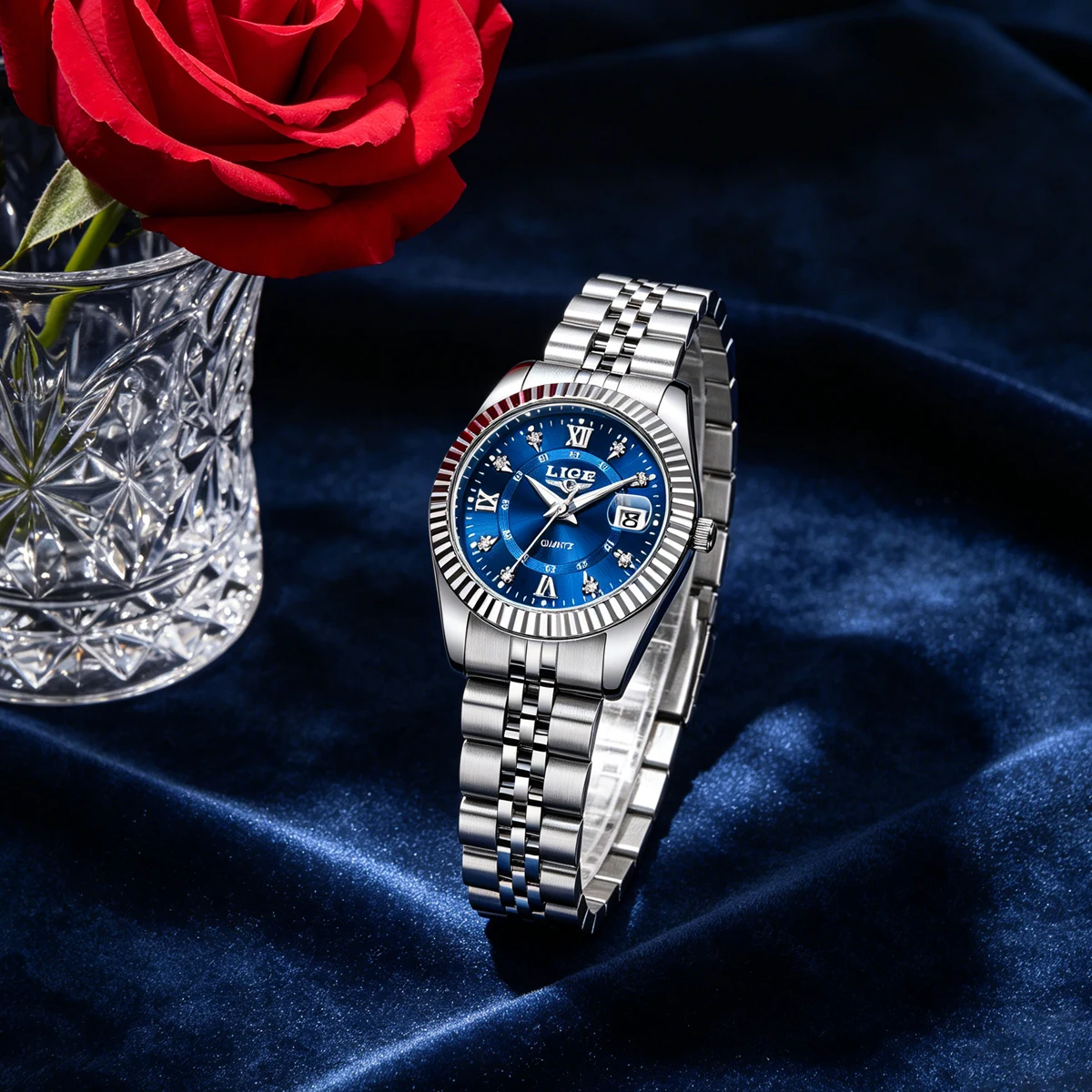 LIGE Top Luxury Watch For Women Waterproof Stainless Steel Luminous Date Ladies Watch Quartz Fashion Elegant Women's Watches Box
LIGE Top Luxury Watch For Women Waterproof Stainless Steel Luminous Date Ladies Watch Quartz Fashion Elegant Women's Watches Box