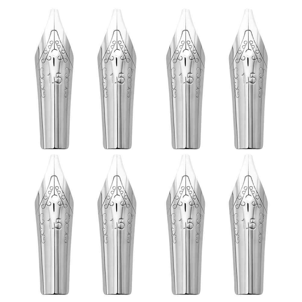 8 Pcs Fountain Pen Replacement Nibs Metal Calligraphy Accessories Rust Resistant Smooth Writing Gift for Painters
8 Pcs Fountain Pen Replacement Nibs Metal Calligraphy Accessories Rust Resistant Smooth Writing Gift for Painters