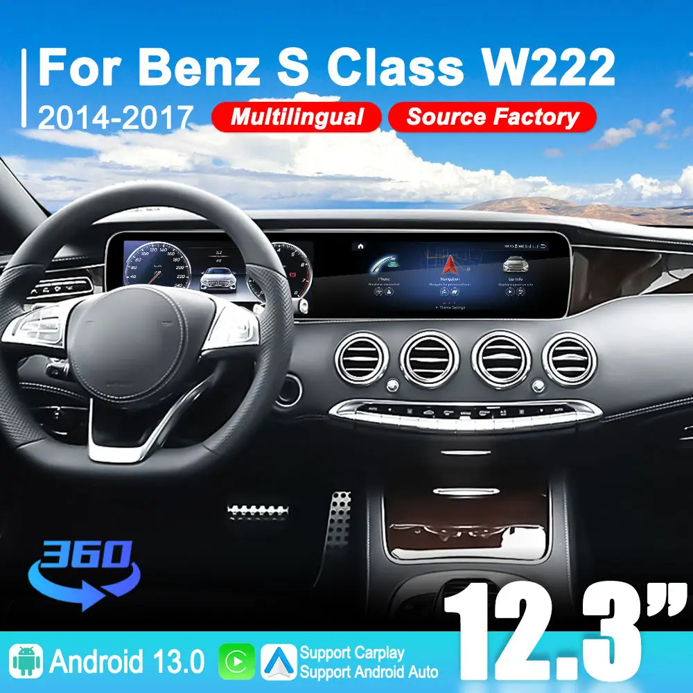 NaviHua New Upgrade 12.3inch Android13 Car Autoradio Multimedia Gps Navigation For Mercedes Benz S Class W222 2014 2017
NaviHua New Upgrade 12.3inch Android13 Car Autoradio Multimedia Gps Navigation For Mercedes Benz S Class W222 2014 2017