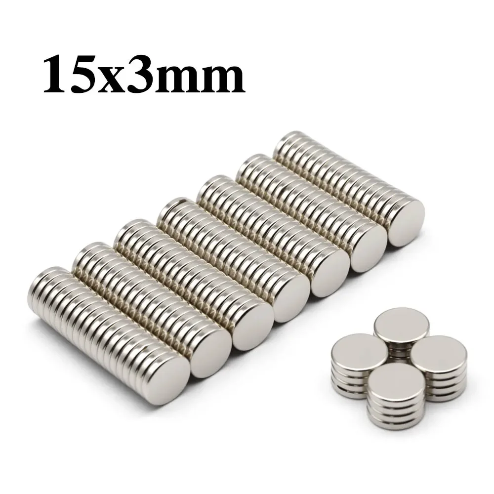 15x3mm Super Powerful Round Magnet Neodymium Magnet NdfeB N35 Strong Permanent Magnetic imanes Refrigerator Magnet
15x3mm Super Powerful Round Magnet Neodymium Magnet NdfeB N35 Strong Permanent Magnetic imanes Refrigerator Magnet