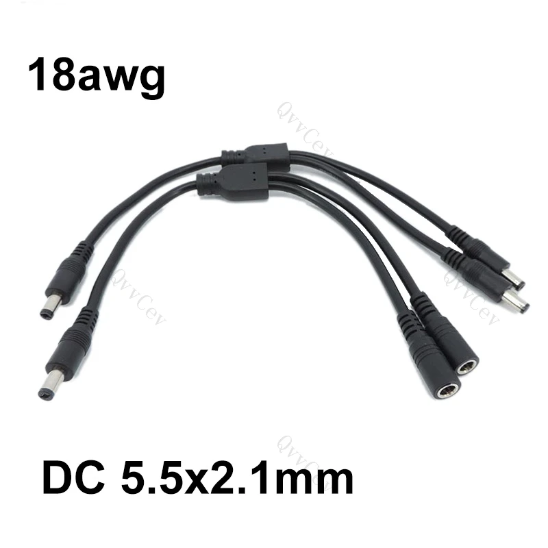 10A 18awg 2 way DC 1 male to 2 female male Splitter Power supply connector adapter Cable 19V 24V 12v 5.5x2.1mm Plug extension t1
10A 18awg 2 way DC 1 male to 2 female male Splitter Power supply connector adapter Cable 19V 24V 12v 5.5x2.1mm Plug extension t1