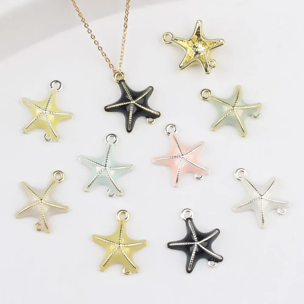 10Pcs/lot Minimalist Starfish Double Drop Connector Alloy DIY Jewelry Findings for Necklace Bracelet
10Pcs/lot Minimalist Starfish Double Drop Connector Alloy DIY Jewelry Findings for Necklace Bracelet