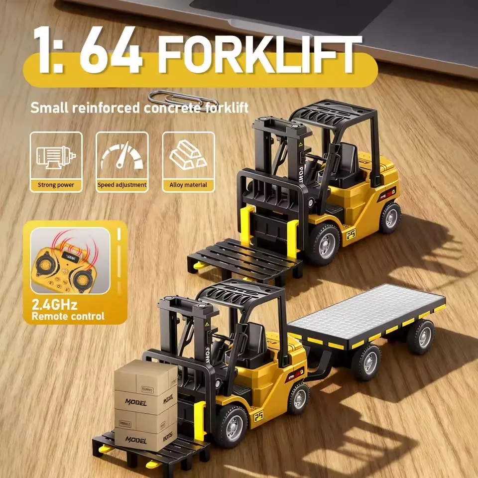 Mini 1:64 Bluetooth Remote Control Crane And Forklift two-in-one Desktop Alloy Toy Car With Trailer Christmas Adult Gift
Mini 1:64 Bluetooth Remote Control Crane And Forklift two-in-one Desktop Alloy Toy Car With Trailer Christmas Adult Gift