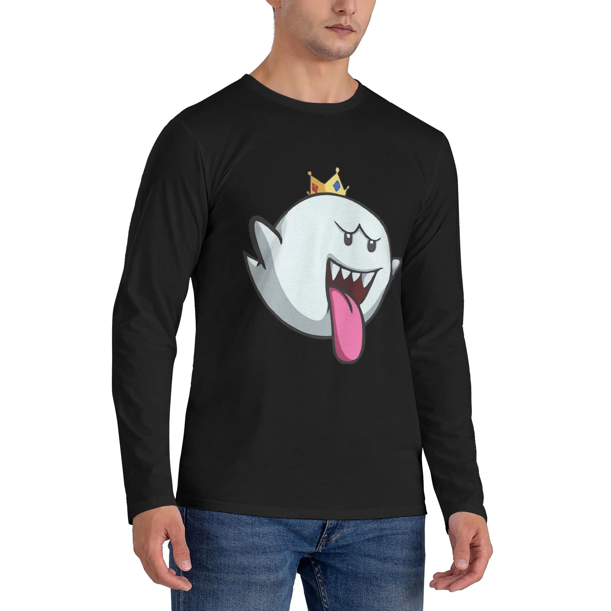 king boo Men's Long Sleeved T-shirt Casual Round Neck T shirts Spring and Autumn Men tops
king boo Men's Long Sleeved T-shirt Casual Round Neck T shirts Spring and Autumn Men tops