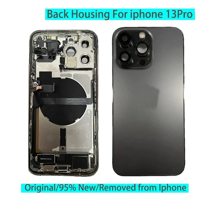 Rear Door Chassis Back Battery Cover, Full Housing with Middle Frame, Sim Tray, All Small Parts Flex for iPhone 13Pro
Rear Door Chassis Back Battery Cover, Full Housing with Middle Frame, Sim Tray, All Small Parts Flex for iPhone 13Pro