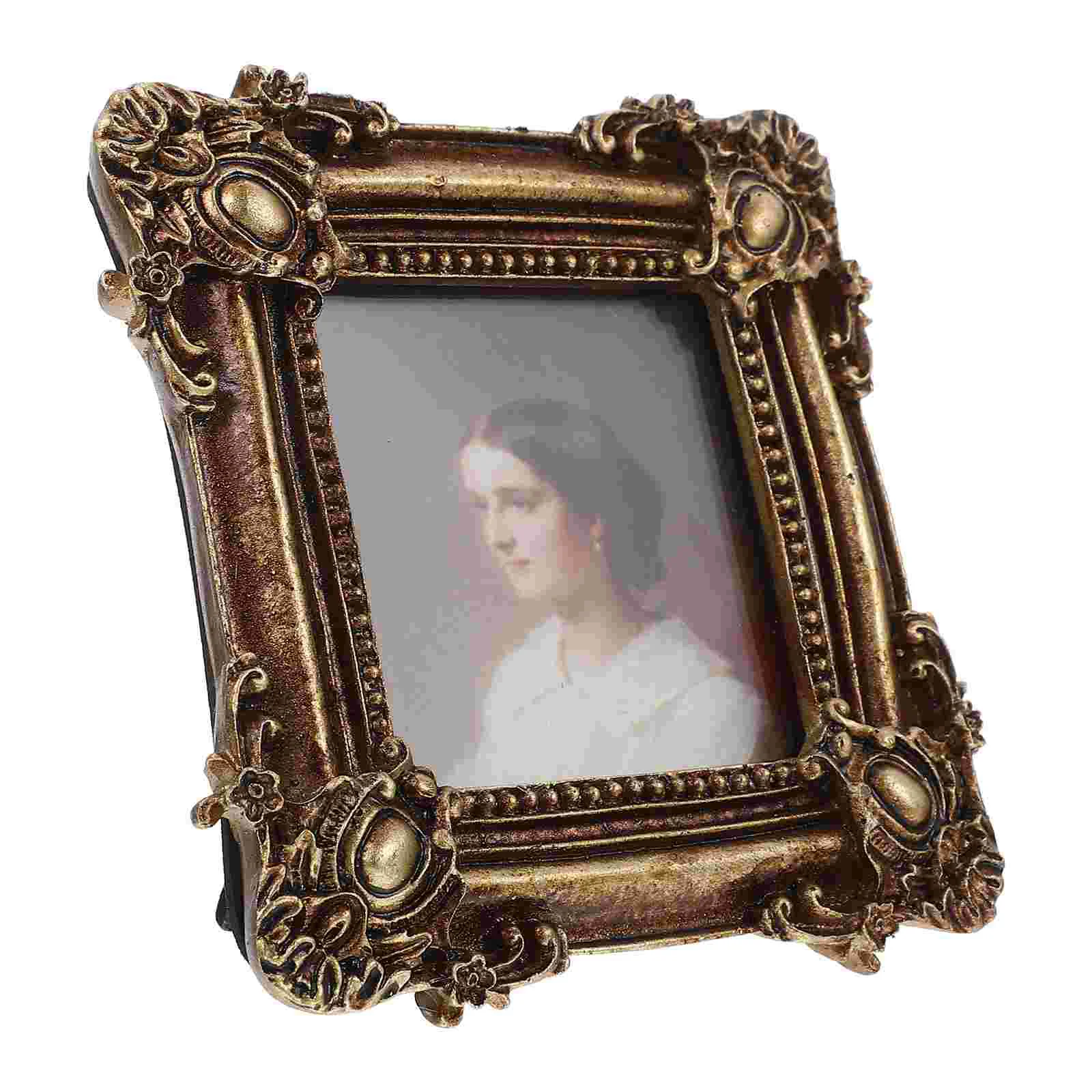 Retro Photo Frame Decoration Decorative Wedding Prop Desktop Picture Ornament Resin Vintage Office
Retro Photo Frame Decoration Decorative Wedding Prop Desktop Picture Ornament Resin Vintage Office