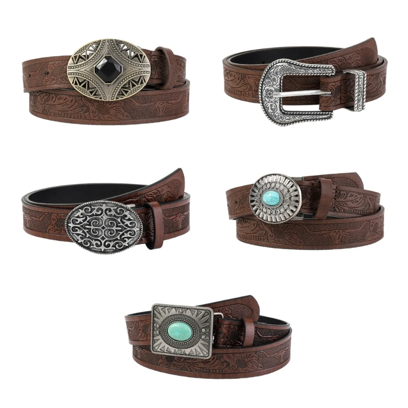 New Turquoise Buckle Belt Aesthetic PU Belt Cowboy Waistband Adult Waist Accessories
New Turquoise Buckle Belt Aesthetic PU Belt Cowboy Waistband Adult Waist Accessories