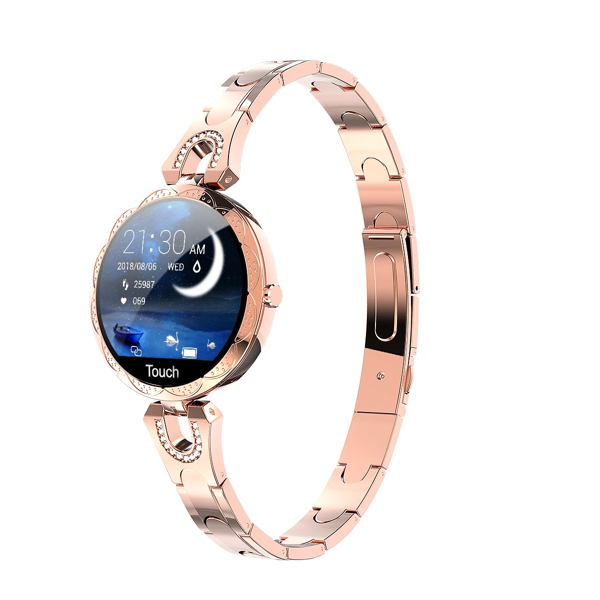 AK15 Ladies Smart Bracelet IPS Android Waterproof Heart Rate Blood Pressure Sleep Menstrual Cycle Monitoring Intelligent
AK15 Ladies Smart Bracelet IPS Android Waterproof Heart Rate Blood Pressure Sleep Menstrual Cycle Monitoring Intelligent