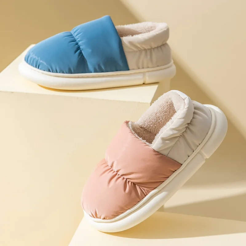 Cotton Slippers Women's Winter Home Thick Bottom Slippers Indoor Down Cloth PVC Warm Cotton Slippers For Man
Cotton Slippers Women's Winter Home Thick Bottom Slippers Indoor Down Cloth PVC Warm Cotton Slippers For Man