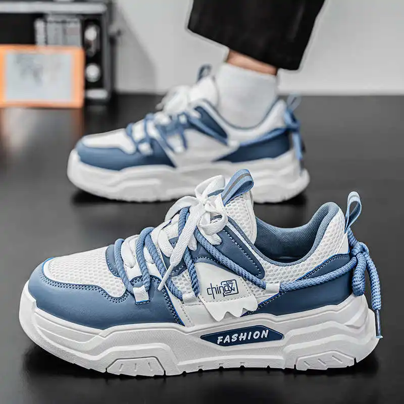 Спортивные мокасины на платформе из синтетической кожи, теннисная обувь, мужские кроссовки, синие теннисные кроссовки для спортзала, китайские школьные кроссовки высокого качества
Спортивные мокасины на платформе из синтетической кожи, теннисная обувь, мужские кроссовки, синие теннисные кроссовки для спортзала, китайские школьные кроссовки высокого качества