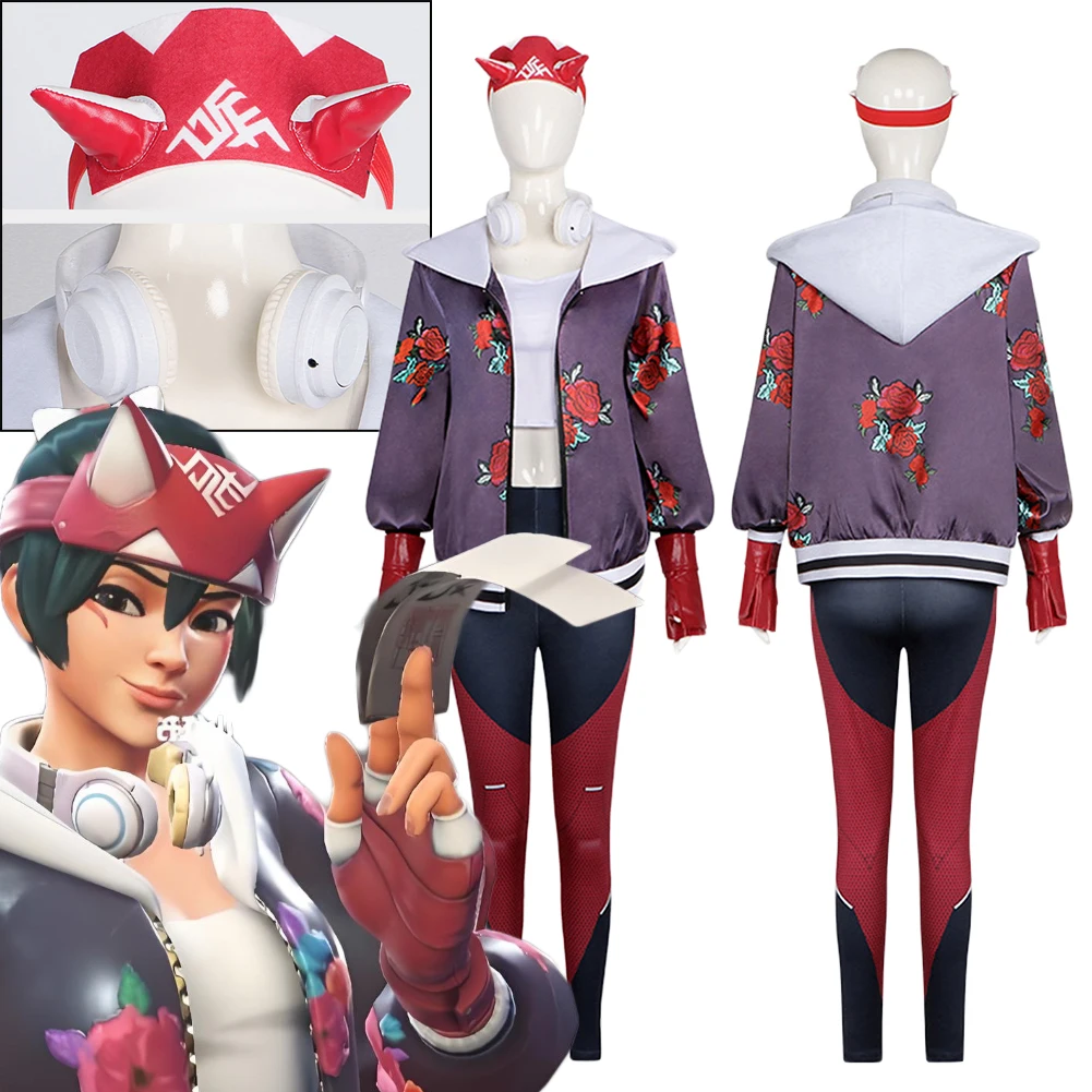 Game OW Kiriko Cosplay Costume Hat Accessories Flower Coat Clothes Set Female Disguise Uniform Outfits Halloween Carnival Party
Game OW Kiriko Cosplay Costume Hat Accessories Flower Coat Clothes Set Female Disguise Uniform Outfits Halloween Carnival Party