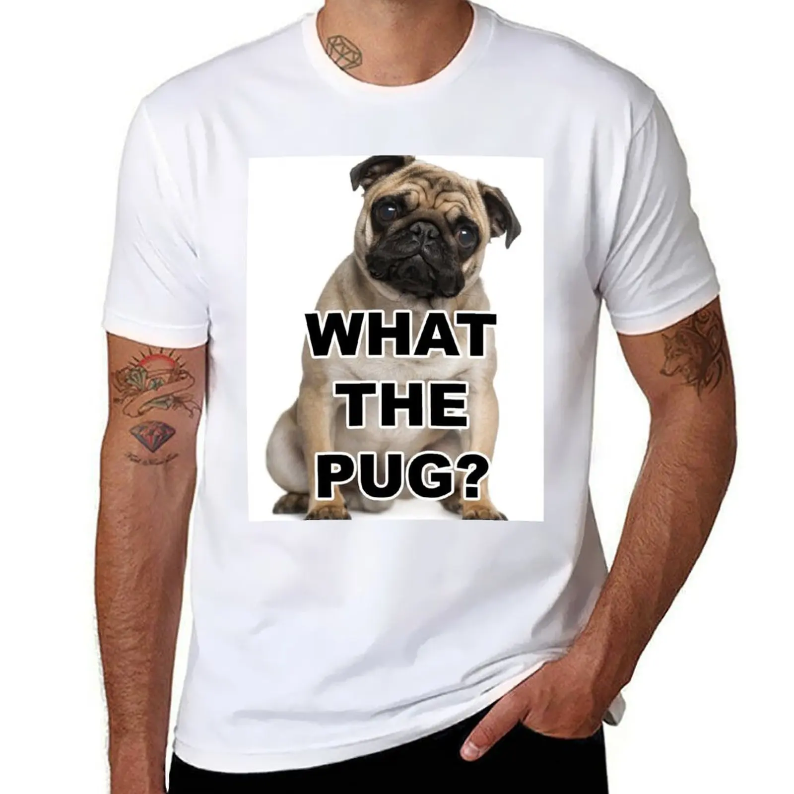 What The Pug Funny Pug Dog Pet Design T-Shirt funny t shirts dark humor man t shirt cotton high quality T-Shirt
What The Pug Funny Pug Dog Pet Design T-Shirt funny t shirts dark humor man t shirt cotton high quality T-Shirt