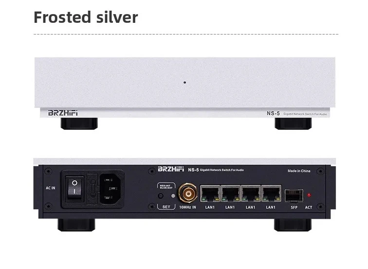 HIFI Audio Fever Gigabit Switch with Built in Wire OCXO Constant Temperature Crystal Clock NS-5 Optoelectronic Isolation
HIFI Audio Fever Gigabit Switch with Built in Wire OCXO Constant Temperature Crystal Clock NS-5 Optoelectronic Isolation