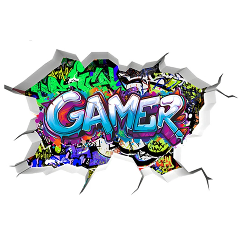 3D Cool Gamer Wall Art Vinyl Stickers for Home Kids Room Internet Cafe E-sport Game Zone Decorations Creative Graffiti Art Mural
3D Cool Gamer Wall Art Vinyl Stickers for Home Kids Room Internet Cafe E-sport Game Zone Decorations Creative Graffiti Art Mural