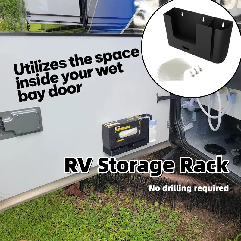 RV Storage Rack Wet Area Storage Rack Glove Box Garbage Bag Storage Holder Without Drilling Hole For Caravan Motorhome Campervan
RV Storage Rack Wet Area Storage Rack Glove Box Garbage Bag Storage Holder Without Drilling Hole For Caravan Motorhome Campervan