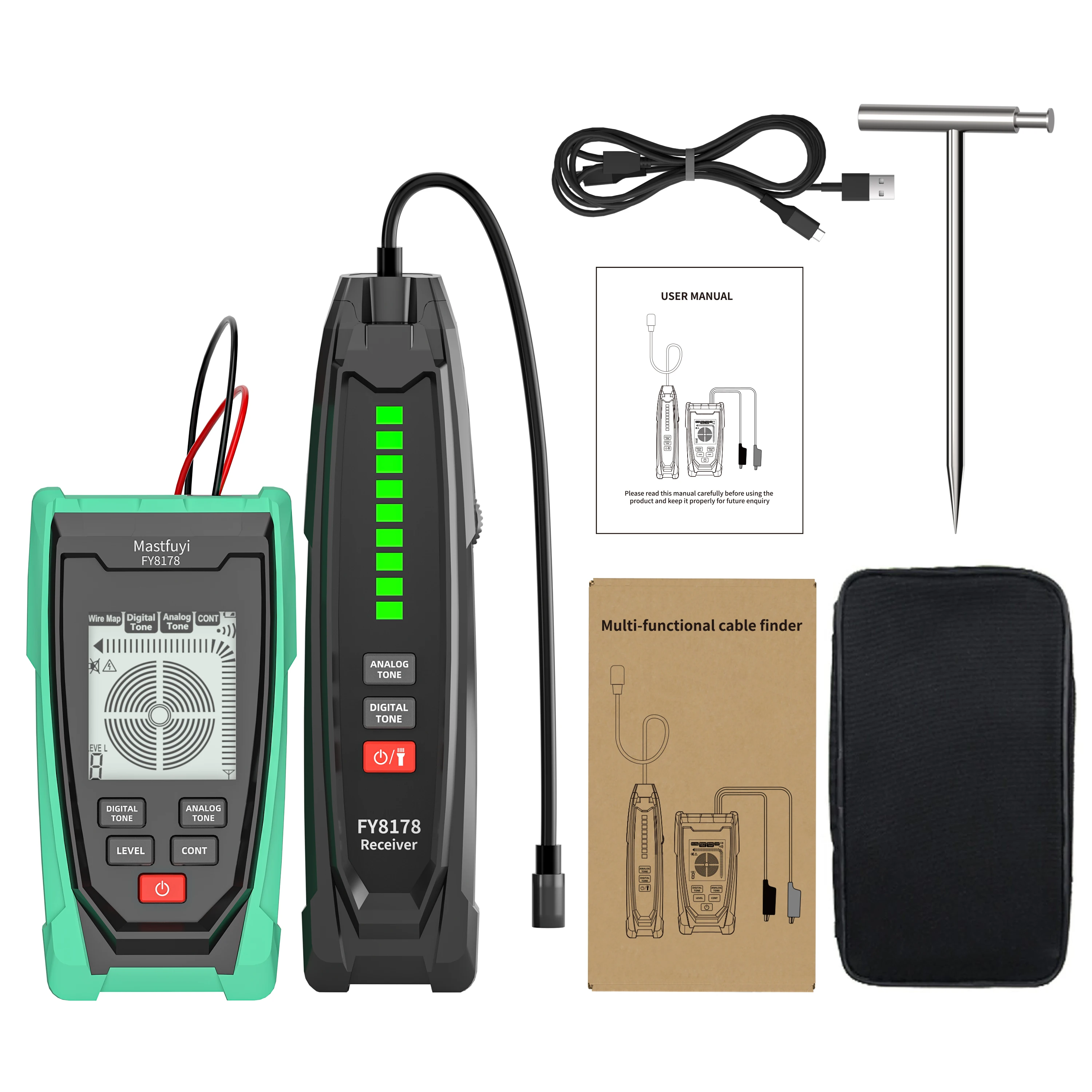 2025 New Style Smart Network Cable Tester FY8178 LAN Cable Tester Finder Wire Tracker Receiver Network Repair Electrical Tool
2025 New Style Smart Network Cable Tester FY8178 LAN Cable Tester Finder Wire Tracker Receiver Network Repair Electrical Tool