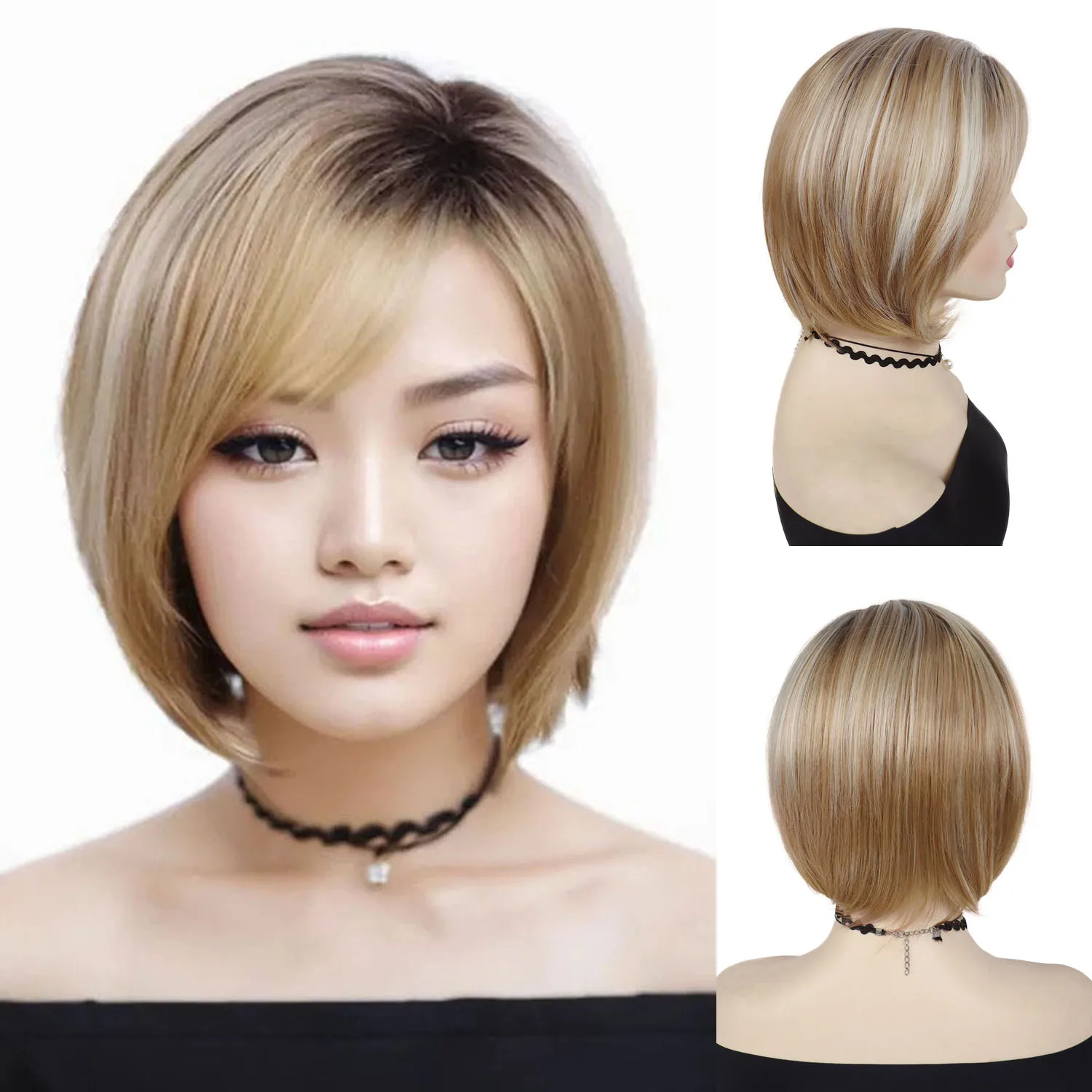 Bob Wigs for Women Synthetic Hair Heat Resistant Fiber Mixed Blonde Short Straight Hair Wig with Bangs Natural Hairstyle Costume
Bob Wigs for Women Synthetic Hair Heat Resistant Fiber Mixed Blonde Short Straight Hair Wig with Bangs Natural Hairstyle Costume