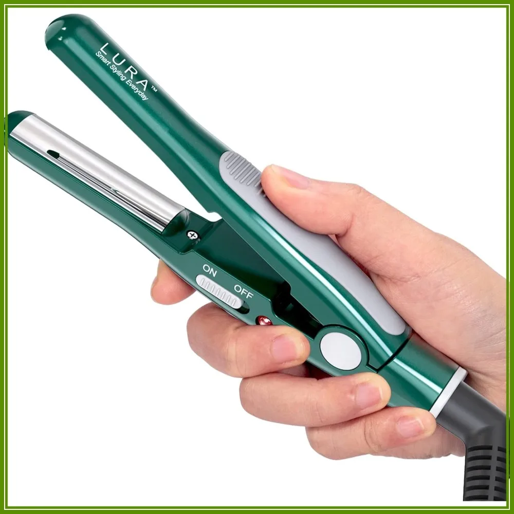 Mini Hair Straightener for Pixie Cuts: 1/2" Curved Titanium Plates, Travel Size, Dual Voltage
Mini Hair Straightener for Pixie Cuts: 1/2" Curved Titanium Plates, Travel Size, Dual Voltage