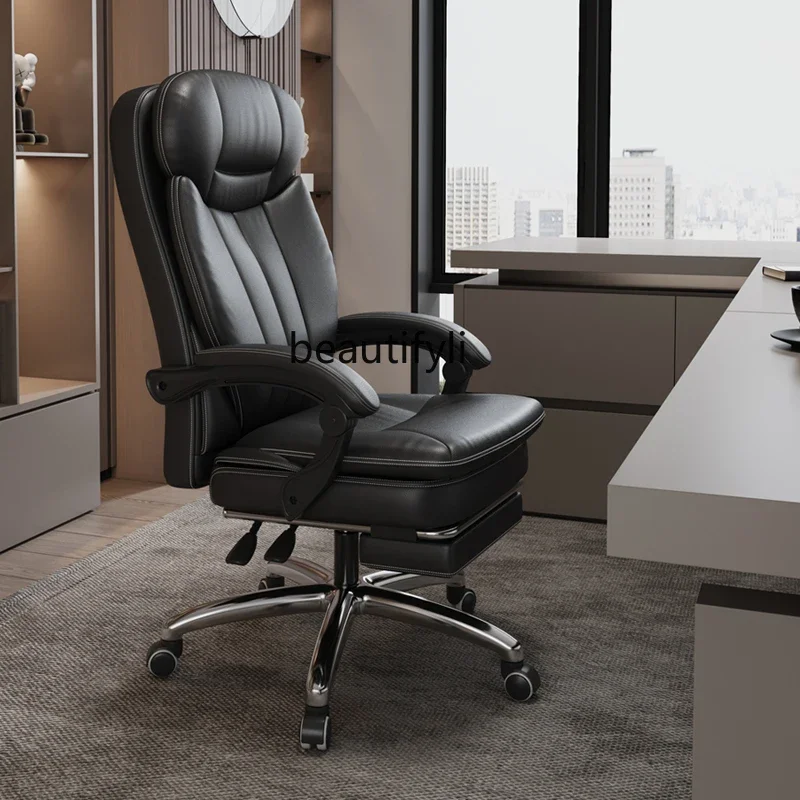 B6 Leather boss, office, computer, home reclining chair, business massage class chair
B6 Leather boss, office, computer, home reclining chair, business massage class chair