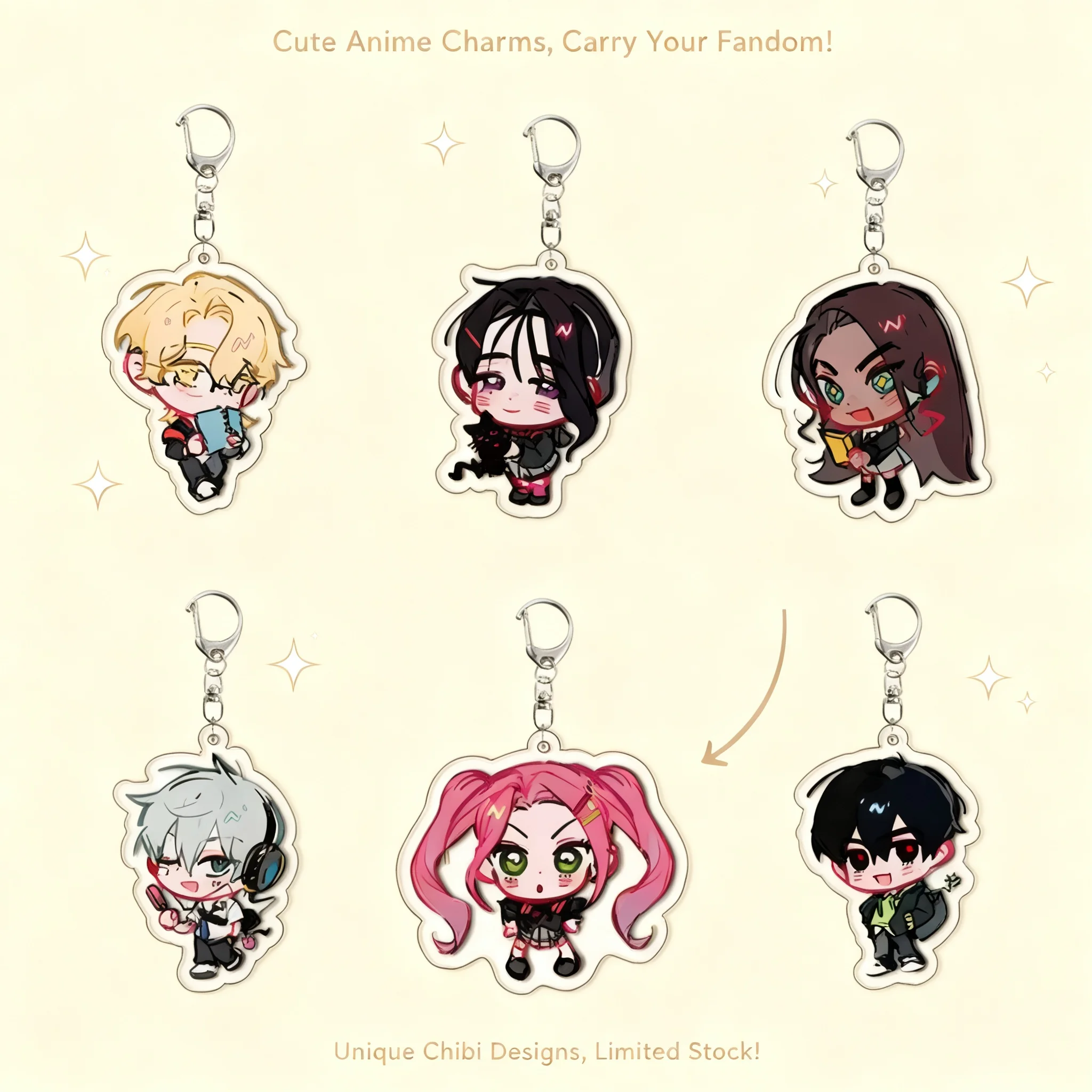 Custom Shape Stage Double Sided Acrylic Keychain Pendant Q Version Layered Design Cross Border Ready Stock One Piece Drop
Custom Shape Stage Double Sided Acrylic Keychain Pendant Q Version Layered Design Cross Border Ready Stock One Piece Drop