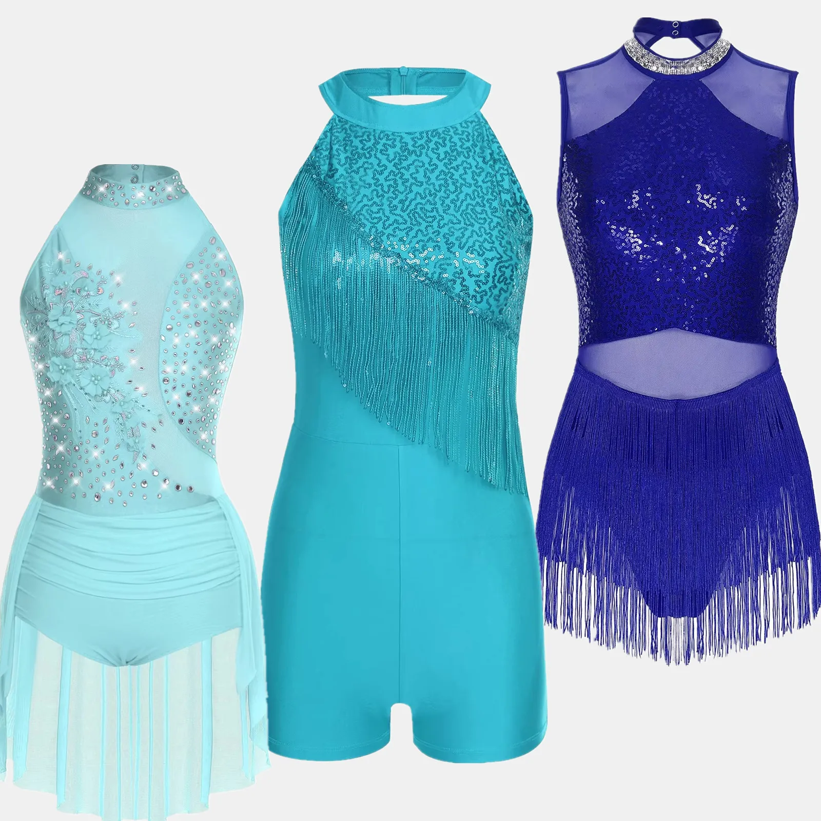 Женский гимнастический художественный балетный трикотаж для фигурного катания, современный костюм для латинского джазового танца, комбинезон Boylegs с кисточками и бахромой
Женский гимнастический художественный балетный трикотаж для фигурного катания, современный костюм для латинского джазового танца, комбинезон Boylegs с кисточками и бахромой