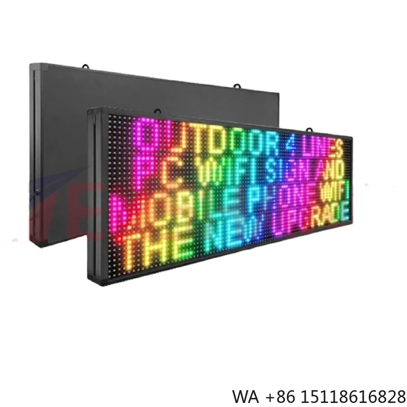 Custom Logo Exit Scrolling Message Neon Digital Display Board Wifi High Resolution Advertising Electronic Illuminated Led Sign
Custom Logo Exit Scrolling Message Neon Digital Display Board Wifi High Resolution Advertising Electronic Illuminated Led Sign