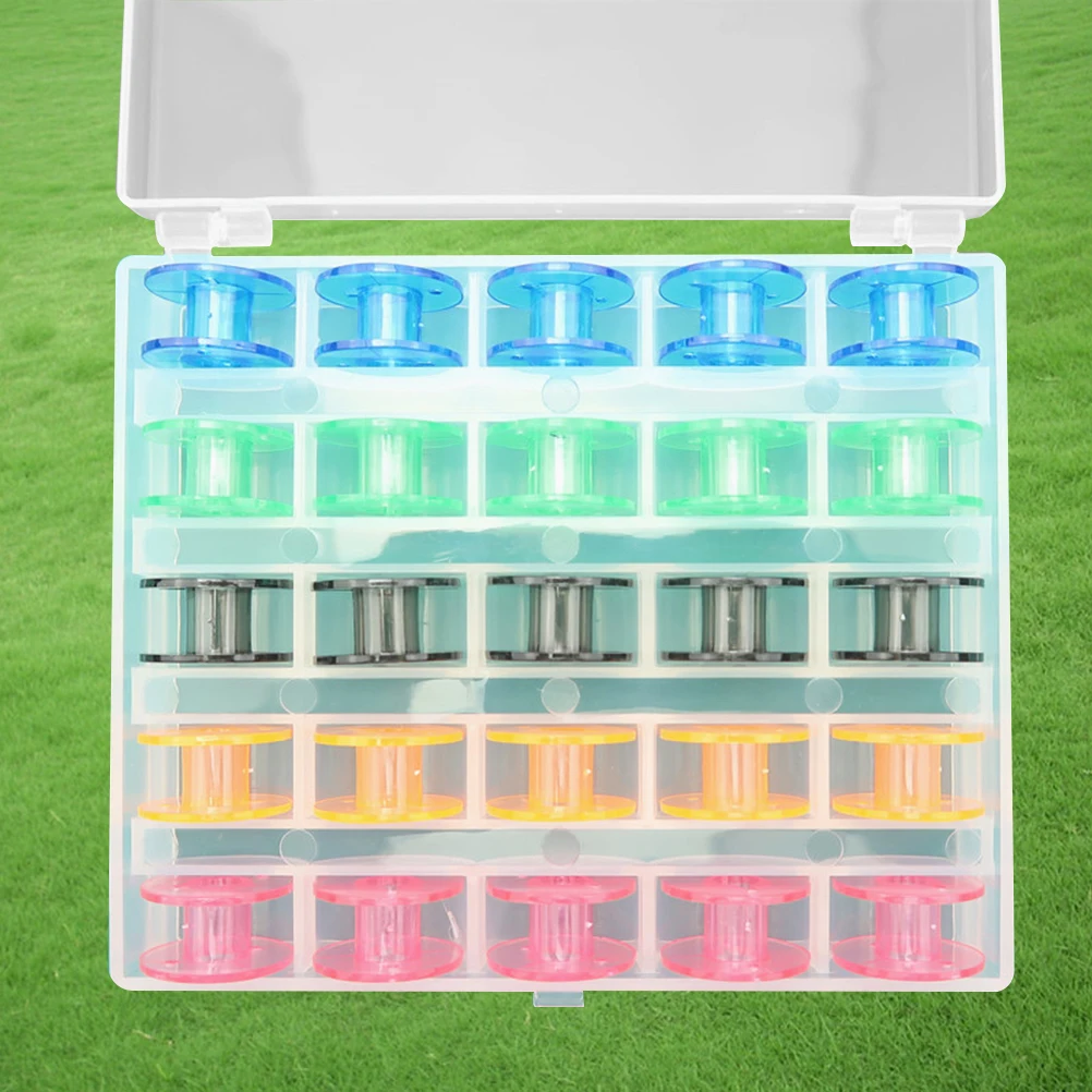 25pcs Sewing Machine Bobbins Spool Storage Case Color Assorted Plastic Empty For Embroidery Machine Starter Handicraft Sewing
25pcs Sewing Machine Bobbins Spool Storage Case Color Assorted Plastic Empty For Embroidery Machine Starter Handicraft Sewing