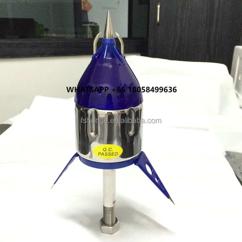 ESE Stainless Steel Lightning Rod with 100 m Radius Cover Lightning System Protection
ESE Stainless Steel Lightning Rod with 100 m Radius Cover Lightning System Protection