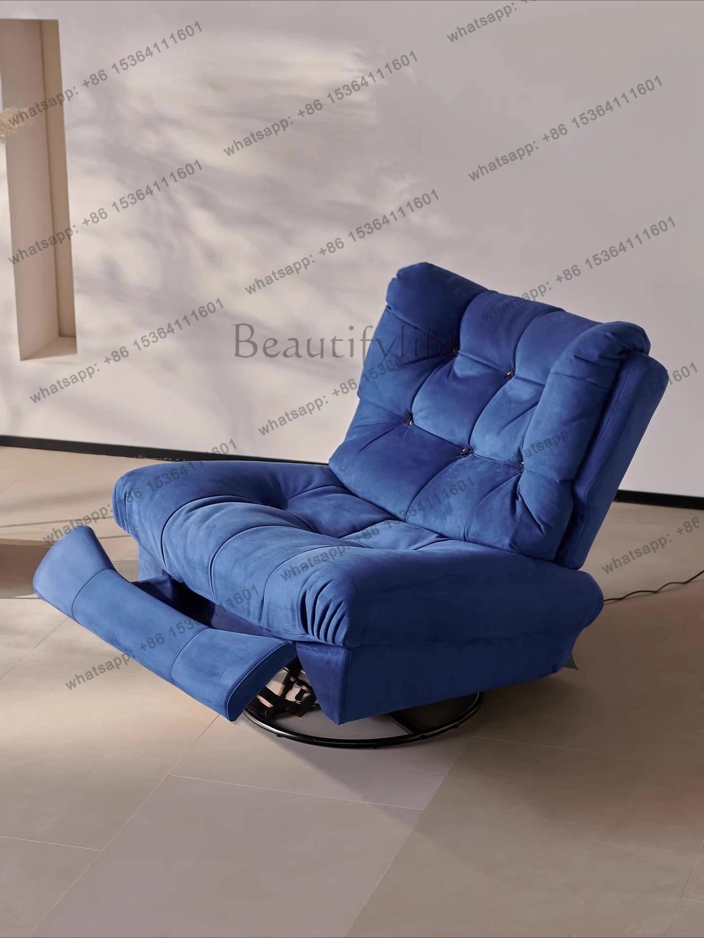 Italian cloud sofa chair balcony living room lazy recliner with electric rotating home
Italian cloud sofa chair balcony living room lazy recliner with electric rotating home