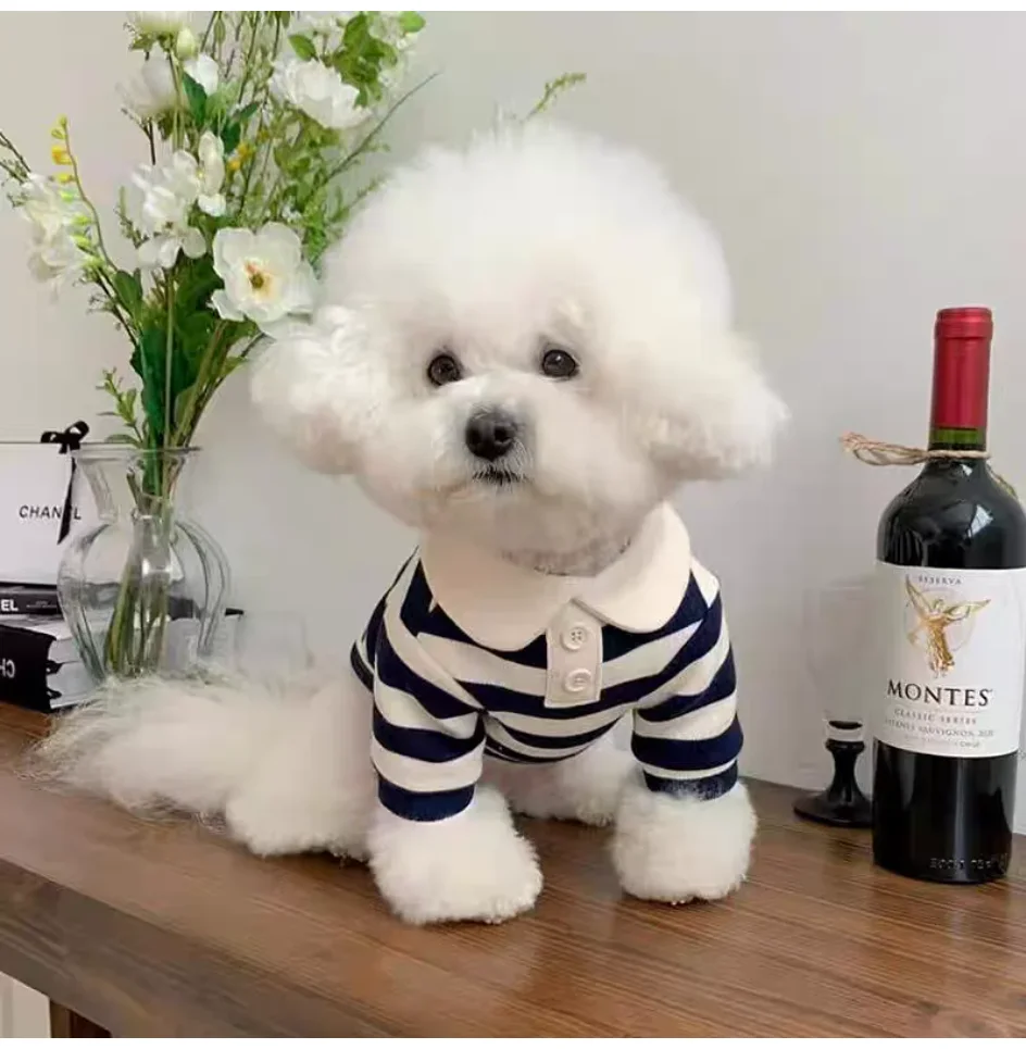 Summer Polo Shirt for Dogs Puppy Clothes Bichon Frise Chihuahua Stripe Dog Sweatshirt Dog Cooling Vest for Small and Medium Dogs
Summer Polo Shirt for Dogs Puppy Clothes Bichon Frise Chihuahua Stripe Dog Sweatshirt Dog Cooling Vest for Small and Medium Dogs