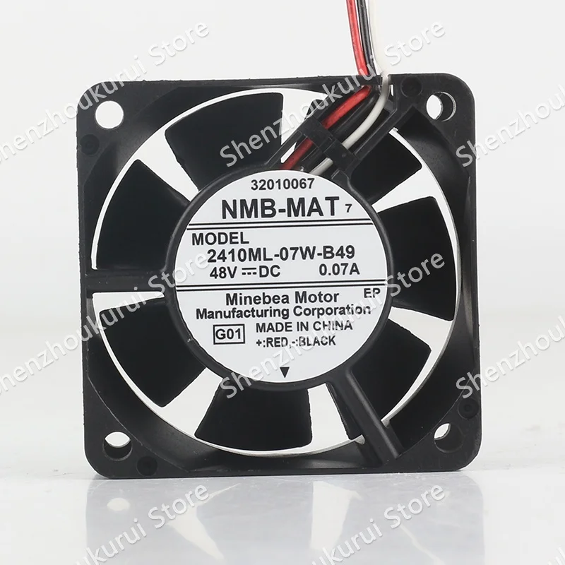 New Original 6CM NMB 2410ML-07W-B49 6025 DC 48V 0.07A AC EC 60X60X25MM Communication equipment switch silent 3-wire cooling fan
New Original 6CM NMB 2410ML-07W-B49 6025 DC 48V 0.07A AC EC 60X60X25MM Communication equipment switch silent 3-wire cooling fan