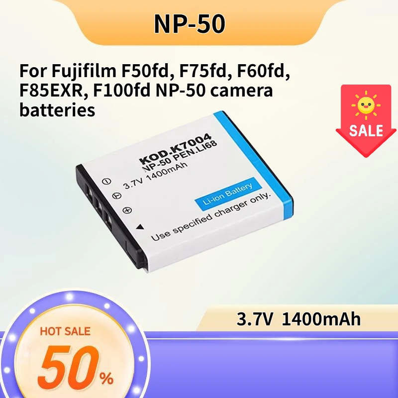 NP-50 Replacement Battery Charger Set 3.7V 1400mAh Fit Fujifilm F50fd F75fd F60fd F85EXR F100fd Compact Digital Camera
NP-50 Replacement Battery Charger Set 3.7V 1400mAh Fit Fujifilm F50fd F75fd F60fd F85EXR F100fd Compact Digital Camera