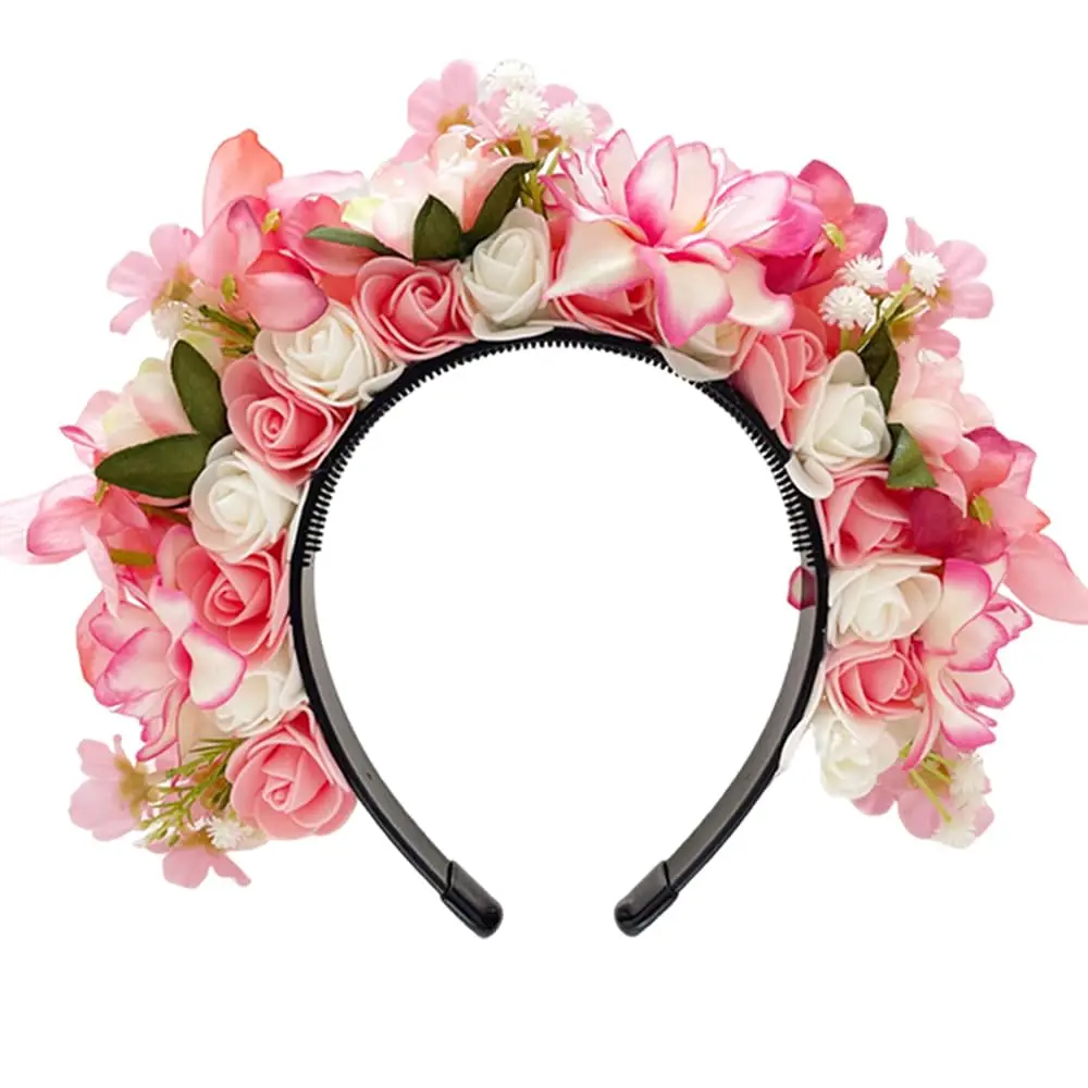 Handmade Wreath Hairband,Flower Crown Hairband Double Sided Floral for Day of The Dead Cosplay Party Festivals
Handmade Wreath Hairband,Flower Crown Hairband Double Sided Floral for Day of The Dead Cosplay Party Festivals