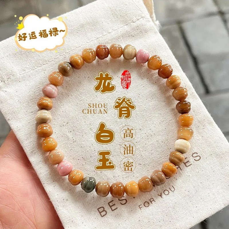 Natural Carved Dragon Ridge White Jade Bodhi Bracelet Gourd Prayer Beads for Women Gifts
Natural Carved Dragon Ridge White Jade Bodhi Bracelet Gourd Prayer Beads for Women Gifts