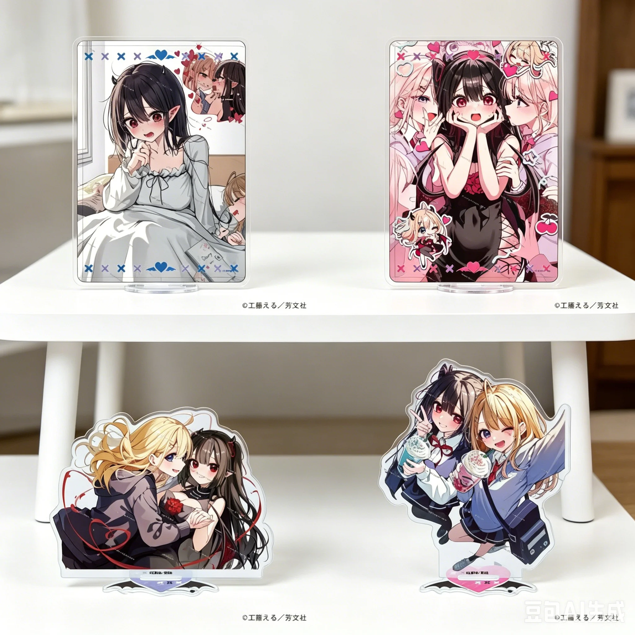 New style 15cm Anime Acrylic Stand Model Bookshelf Decoration High definition images Eguchi-san Chi no Junjou Succubus Keychain
New style 15cm Anime Acrylic Stand Model Bookshelf Decoration High definition images Eguchi-san Chi no Junjou Succubus Keychain