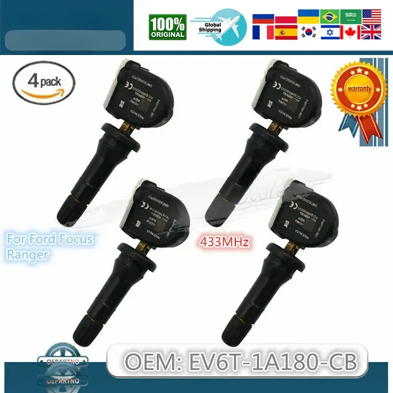 4 шт. датчик давления тройника TPMS EV6T-1A180-CB для Ford Focus Kuga Ford Mondeo Mk5 Ecosport Focus B-Max C-Max Fiesta
4 шт. датчик давления тройника TPMS EV6T-1A180-CB для Ford Focus Kuga Ford Mondeo Mk5 Ecosport Focus B-Max C-Max Fiesta
