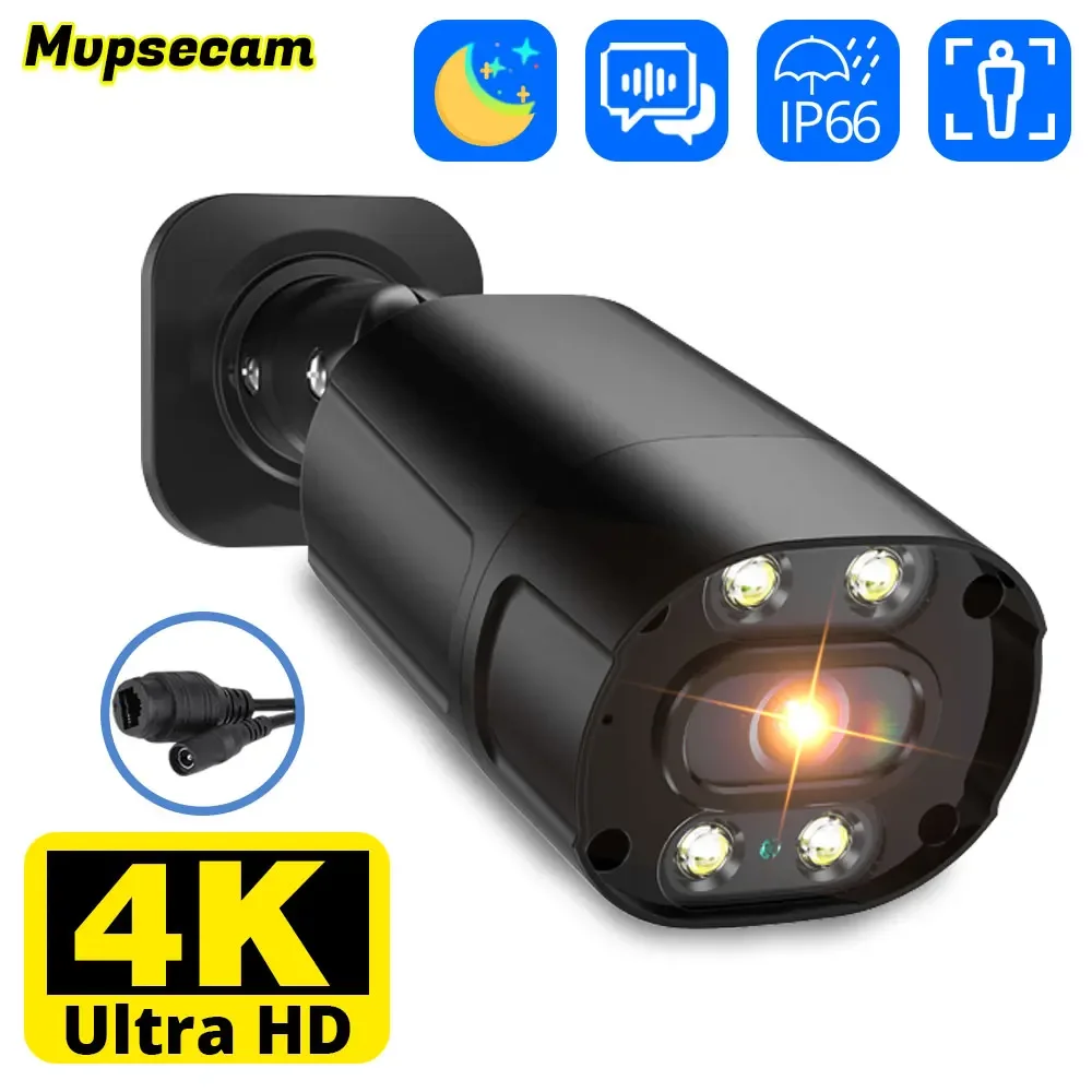 8MP 4K PoE IP Camera Outdoor Waterproof 5MP Video Recording Security Camera Ai Human Detection Two Way Audio Color Night Vision
8MP 4K PoE IP Camera Outdoor Waterproof 5MP Video Recording Security Camera Ai Human Detection Two Way Audio Color Night Vision