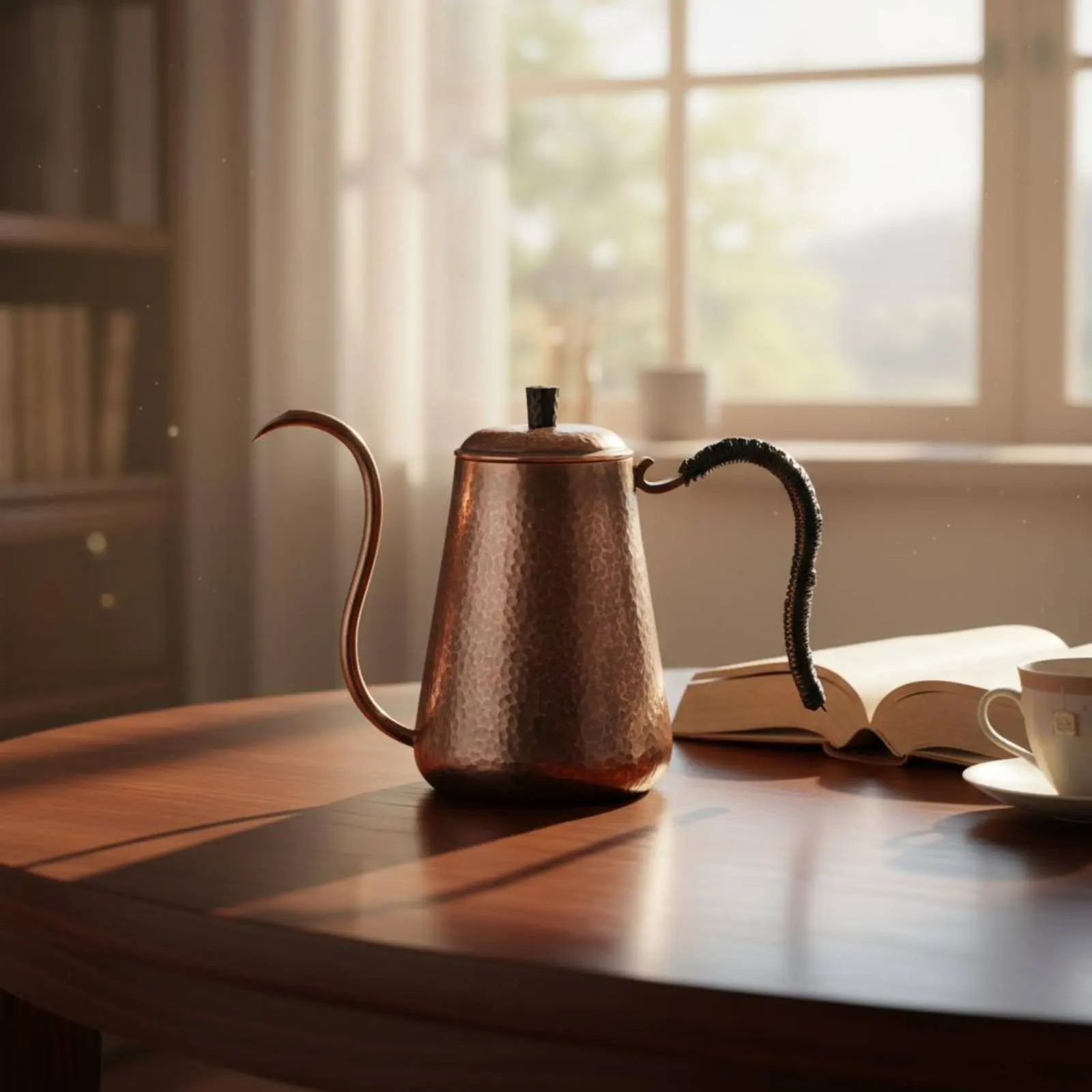 Hammered Copper Coffee Pot Thickened Frame Handmade Copper Flow Kettle Retro Design Tea Pot Ergonomic Handle Flow Spout Teapot
Hammered Copper Coffee Pot Thickened Frame Handmade Copper Flow Kettle Retro Design Tea Pot Ergonomic Handle Flow Spout Teapot