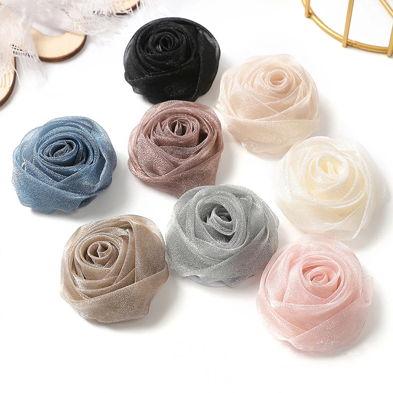 10PCS 5cm Organza 3D Rose Bud Applique Fabric Artificial Flowers for Wedding Dress Corsage Shoe Decoration DIY Patch
10PCS 5cm Organza 3D Rose Bud Applique Fabric Artificial Flowers for Wedding Dress Corsage Shoe Decoration DIY Patch