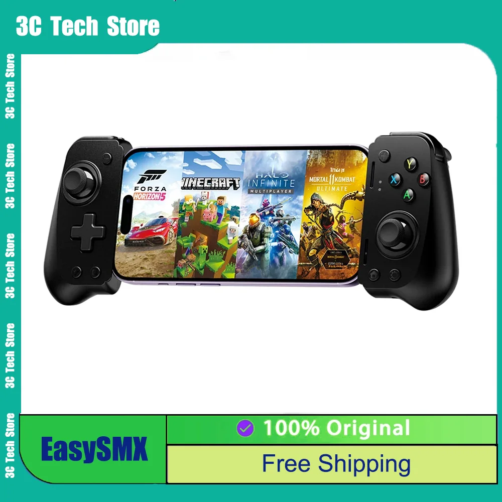 EasySMX M10 Type C мобильный телефон контроллер для Android с эффектом зала Game Pass XCloud Iphone 15 Series Cloud Gaming wukong
EasySMX M10 Type C мобильный телефон контроллер для Android с эффектом зала Game Pass XCloud Iphone 15 Series Cloud Gaming wukong