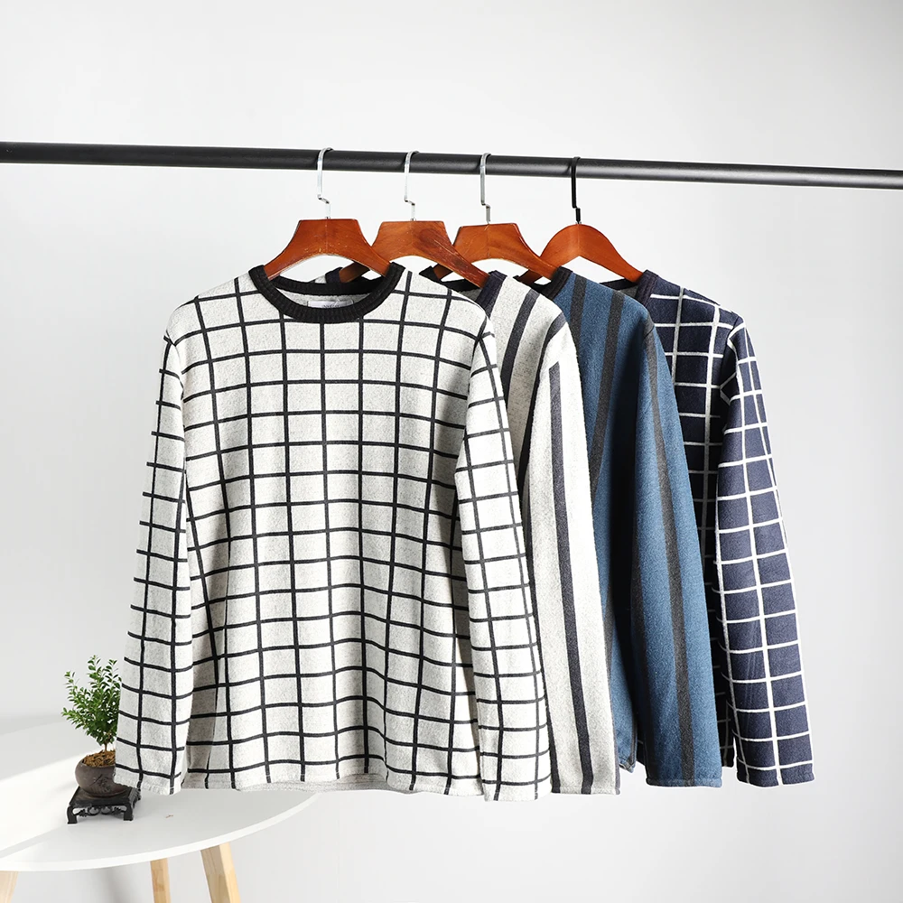 Autumn Winter Men's Soft Fine Knitted Sweater Crew Ne Stripe Texture Faionable Urban Sle Long Sve Thermal Top
Autumn Winter Men's Soft Fine Knitted Sweater Crew Ne Stripe Texture Faionable Urban Sle Long Sve Thermal Top