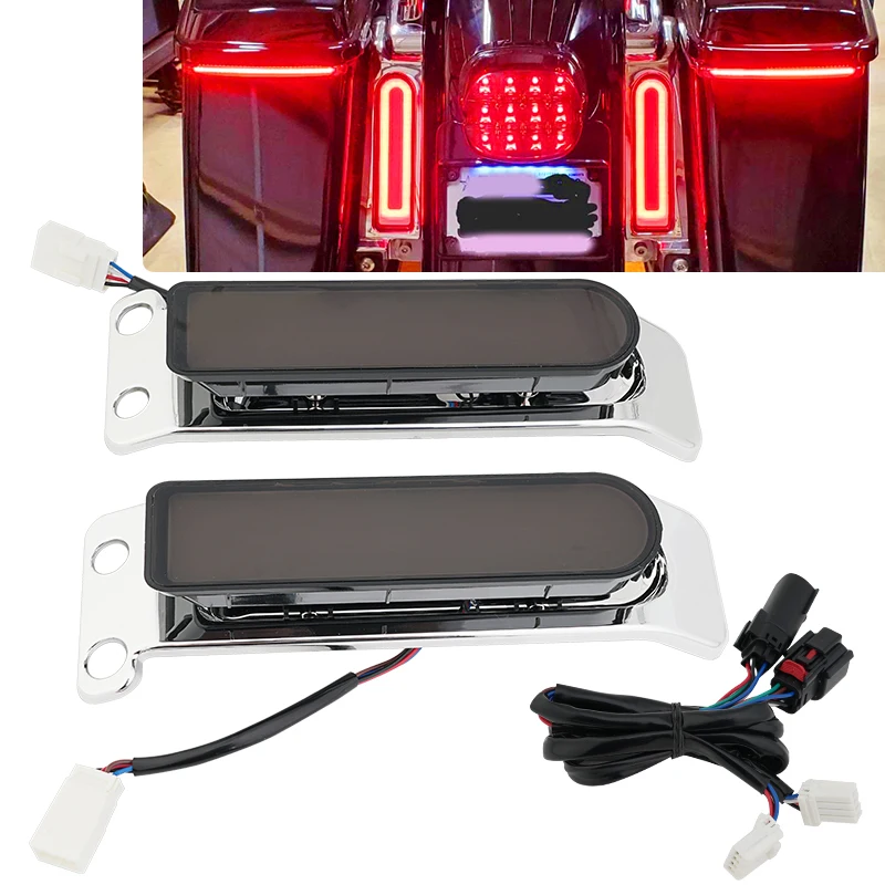 Motorcycle LED Saddlebag Running Braking Turning Filler Lights For Harley Touring Electra Road Glide FLHTK FLTRU FLHR 14-Up
Motorcycle LED Saddlebag Running Braking Turning Filler Lights For Harley Touring Electra Road Glide FLHTK FLTRU FLHR 14-Up