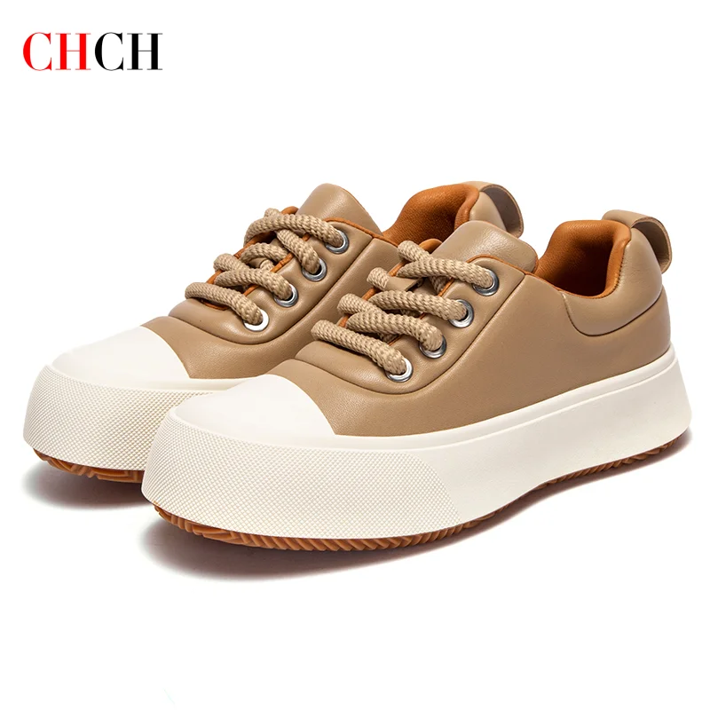 CHCH Women's Casual Shoes 2024 Autumn Sheepskin Leather Comfortable Women's Flat Shoes Flat Feet Corrective Shoes
CHCH Women's Casual Shoes 2024 Autumn Sheepskin Leather Comfortable Women's Flat Shoes Flat Feet Corrective Shoes