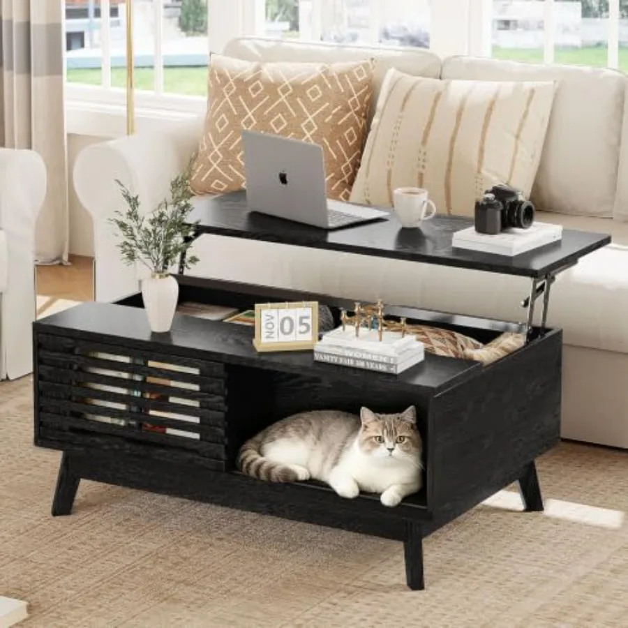 zz-Lift Top Coffee Table, Mid Century Modern Coffee Table with Hidden Storage for Living Room, 35.4" Lift Tabletop Coffee Table
zz-Lift Top Coffee Table, Mid Century Modern Coffee Table with Hidden Storage for Living Room, 35.4" Lift Tabletop Coffee Table